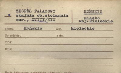 stajnia pałacowa, ob. stolarnia, skan 1
