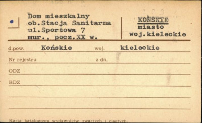dom mieszkalny, ob. stacja sanitarna, skan 1
