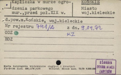 fragment murów z kapliczką, skan 3