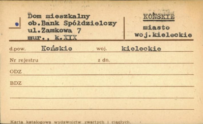 dom mieszkalny, ob. Bank Spółdzielczy, skan 1