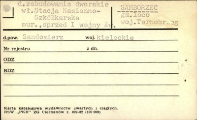 zabudowania dworskie, skan 1