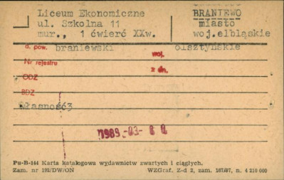 liceum ekonomiczne, skan 1