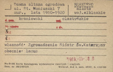 dawna altana ogrodowa, ob. lamus, skan 1