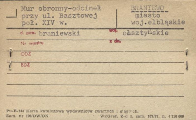 mur obronny - odcinek, skan 1