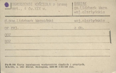 ogrodzenie kościoła z bramą, skan 1