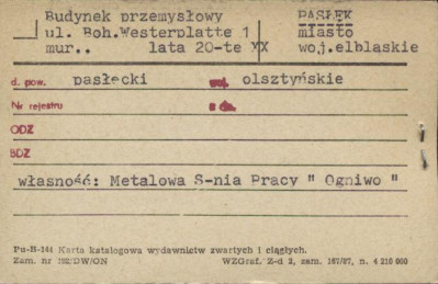 budynek przemysłowy, skan 1