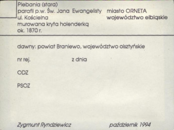 plebania parafii pw. Św. Jana Ewangelisty, skan 1