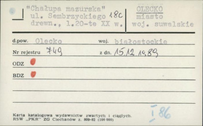 Chałupa mazurska, skan 1