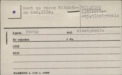 most na rzece Miłakówce, skan 1