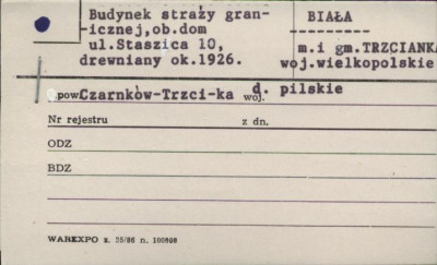 budynek straży granicznej, ob. dom, skan 1