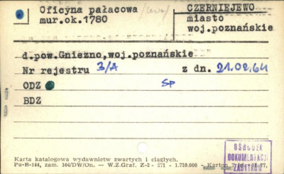 oficyna pałacowa (lewa), skan 1