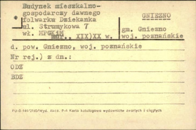 budynek mieszkalno-gospodarczy folwarku Dziekanka, skan 1