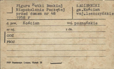 figura Matki Boskiej Niepokalanie Poczętej, skan 1