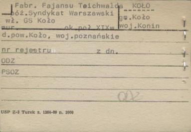 fabryka fajansu Teichwlada, póź. Syndykat Warszawski, skan 1