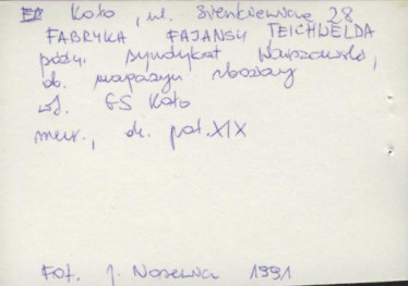 fabryka fajansu Teichwlada, póź. Syndykat Warszawski, skan 3