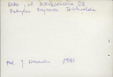 fabryka fajansu Teichwlada, póź. Syndykat Warszawski, skan 5