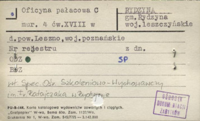oficyna pałacowa C, skan 1