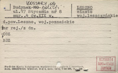 koszary, ob. budynek policji, skan 1