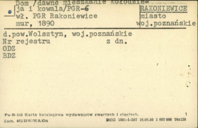 dom (dawne mieszkanie kołodzieja i kowala), skan 1