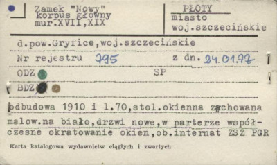 zamek Nowy, korpus główny, skan 1