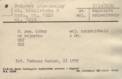budynek mieszkalny ob. biblioteka, skan 1