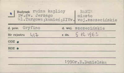 ruina kaplicy pw. św. Jerzego, skan 1