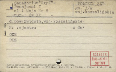 sanatorium Gryf - pensjonat I, skan 1