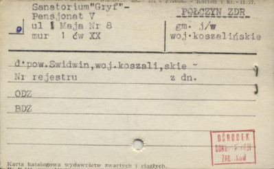sanatorium Gryf - pensjonat V, skan 1