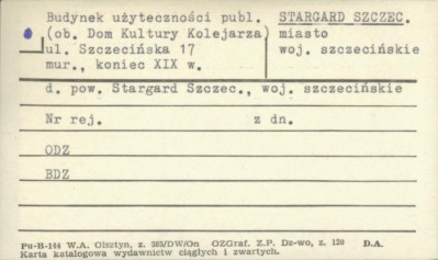 budynek użyteczności publ. (ob. Dom Kultury Kolejarza), skan 1