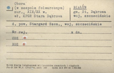 obora w zespole folwarcznym, skan 1