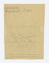 Arkadia, Amfiteatr, rzut, 1:500, skan 1