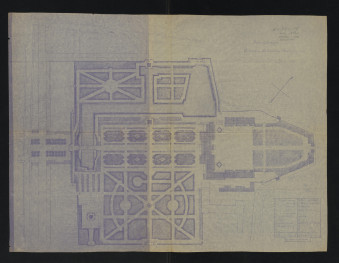 Plan sytuacyjny elementów architektury parkowej, b. pał. Branickich w Białymstoku, skan 1