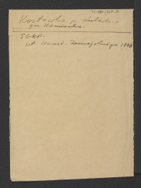 wypis z Słownik Geograficzny Królestwa Polskiego t. IV, s. 563 wzmiankujący przynależność zespołu pałacowego do Konstantego Zamoyskiego , skan 1
