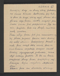 wypis z Stecki K., Kulesza W., Opis parku w Kórniku w: „Rocznik Polskiego Towarzystwa Dendrologicznego”, t. I, Lwów 1926 dotycząca dziejów tej miejscowości oraz zespołu pałacowego; dziesięć kart, skan 6