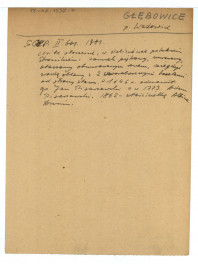 wypis z SŁOWNIK GEOGRAFICZNY KRÓLESTWA POLSKIEGO, t. II, s. 601, skan 1
