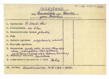 wypis z Kwestionariusz Ministerstwa Kultury i Sztuki  z 1957 r. , skan 1