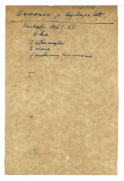 wypis z Kwestionariusz Ministerstwa Kultury i Sztuki z 1957 r. , skan 1