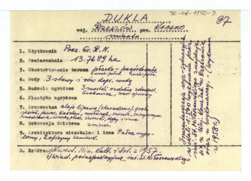 wypis z Kwestionariusz Ministerstwa Kultury i Sztuki z 1957 r. , skan 1
