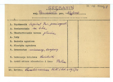 wypis z Kwestionariusz Ministerstwa Kultury i Sztuki z 1957 r. , skan 1