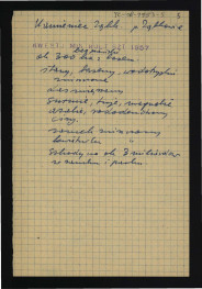 wypis z Kwestionariusz Ministerstwa Kultury i Sztuki z 1957 r., skan 1