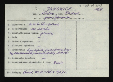 wypis z Kwestionariusz Ministerstwa Kultury i Sztuki z 1957 r. , skan 1