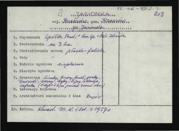 wypis z Kwestionariusz Ministerstwa Kultury i Sztuki z 1957 r. , skan 1