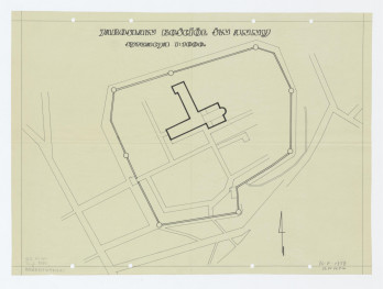 plan sytuacyjny klasztoru i kościoła św. Anny, skan 1
