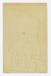 plan otoczenia zamku, 1:1000, skan 1