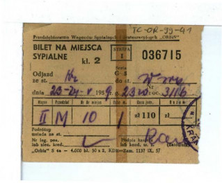Bilet na miejsce sypialne , skan 1