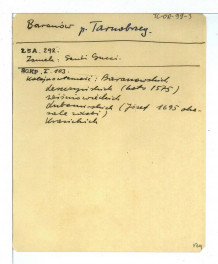 wzmianka z Łoza S., Słownik architektów i budowniczych Polaków oraz cudzoziemców Polsce pracujących, Warszawa 1931, s. 292; wzmianka z Słownik Geograficzny Królestwa Polskiego, t. I, s. 103 dotycząca kolejnych właścicieli miejscowej posesji , skan 1