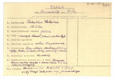 wypis z Kwestionariusz Ministerstwa Kultury i Sztuki z 1957 r.   , skan 1