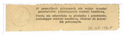 varia (pokwitowania, bilety kolejowe) w kopercie      , skan 3