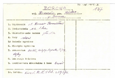wypis z Kwestionariusz Ministerstwa Kultury i Sztuki z 1957 r., skan 1