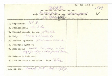 wypis z Kwestionariusz Ministerstwa Kultury i Sztuki z 1957 r. , skan 1